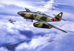 "JG 7 Me262" - Jerry Crandall - Me-262 Ace Rudi Sinner World War II Art